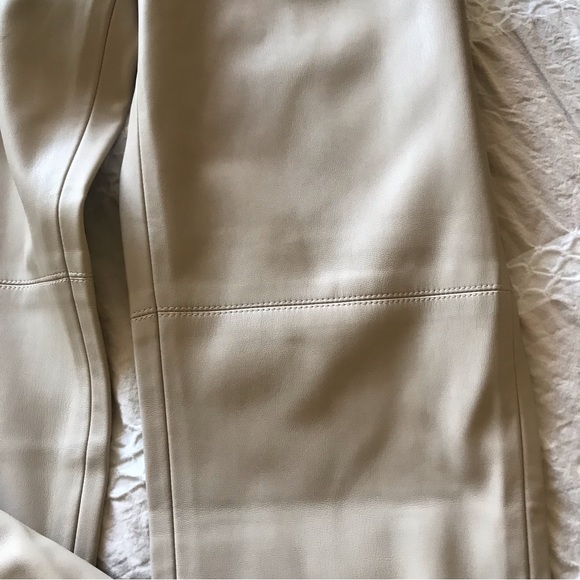 Zara faux leather cream leggings - Picture 7 of 9
